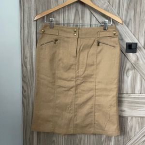 Express wool skirt tan color size 4